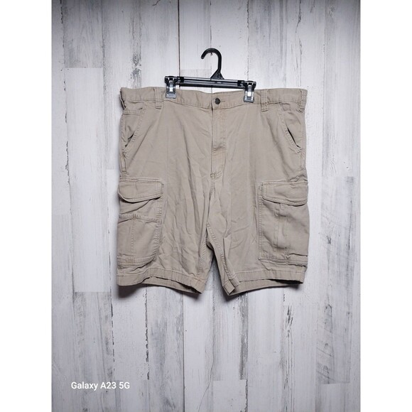 Carhartt Relaxed Fit Rugged Flex Work Cargo Shorts Men's 42 Tan 103542 - Picture 1 of 7